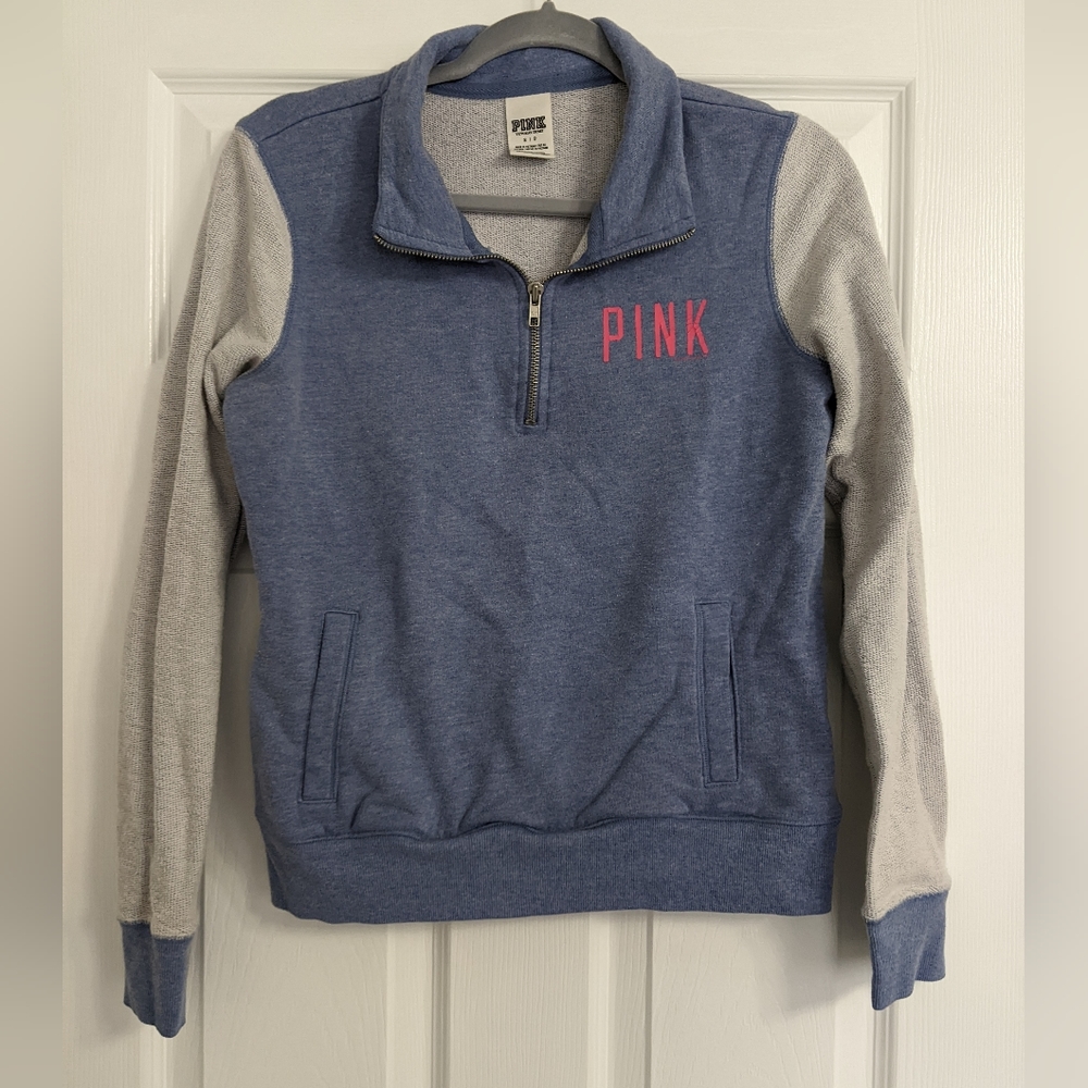 Victoria's Secret Pink Zip Sweatshirt - Size Small